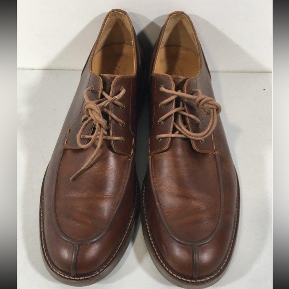 Men’s Sperry Gold Cup Brown Leather Split Toe Lace Up Size 11.5M